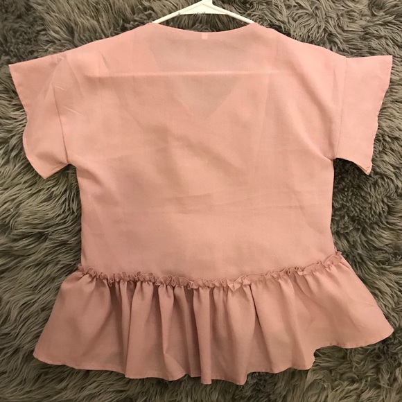 Pink Ruffle Shirt - Picture 2 of 3